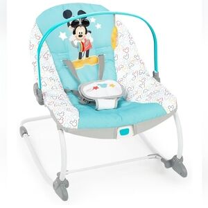 Bright Starts Disney Baby Mickey Mouse Infant to Toddler Rocker & Seat